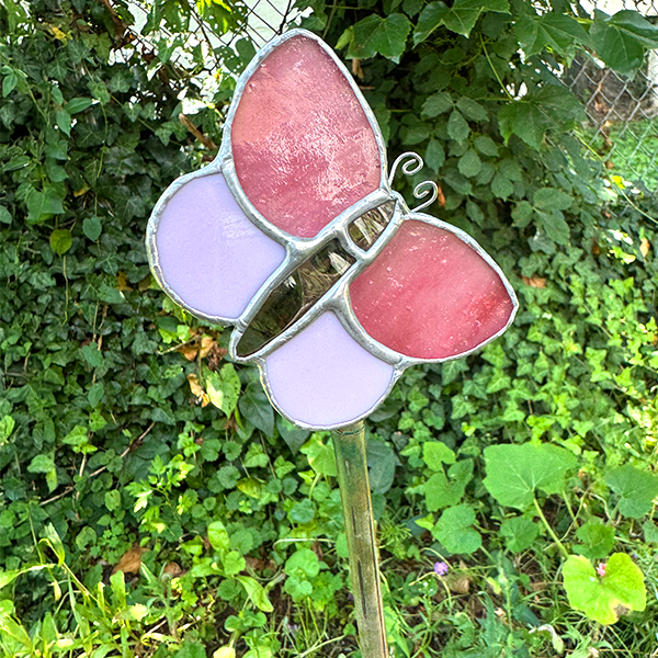 Pink Garden Stake