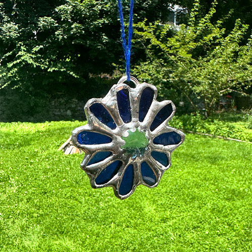 Blue Flower Suncatcher