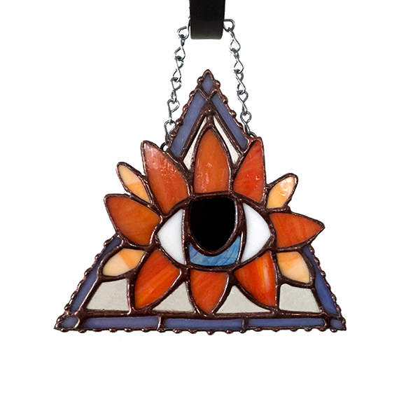 Orange Blooming Eye Suncatcher