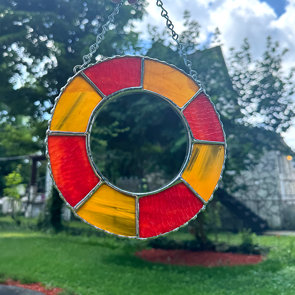 Red/Yellow Mirror Suncatcher