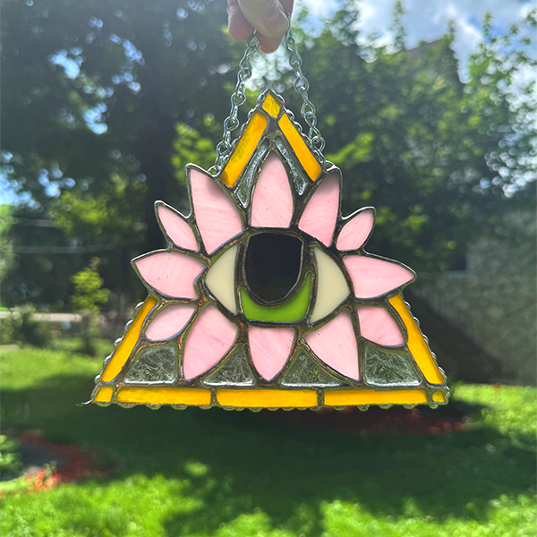 Pink Blooming Eye Suncatcher
