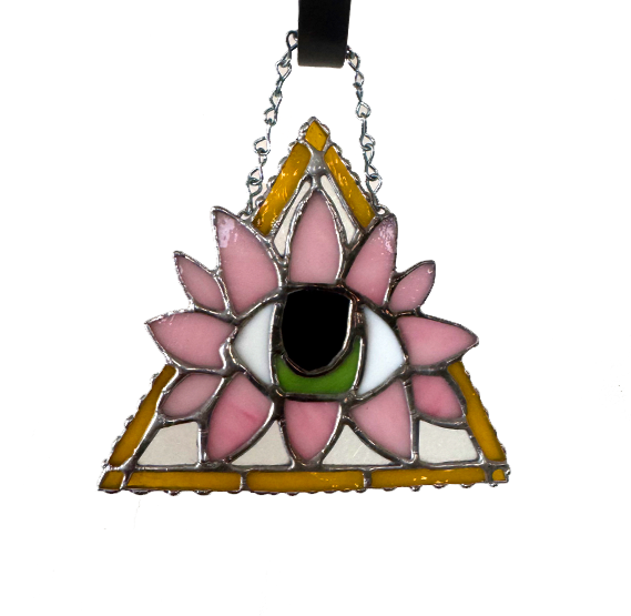 Pink Blooming Eye Suncatcher