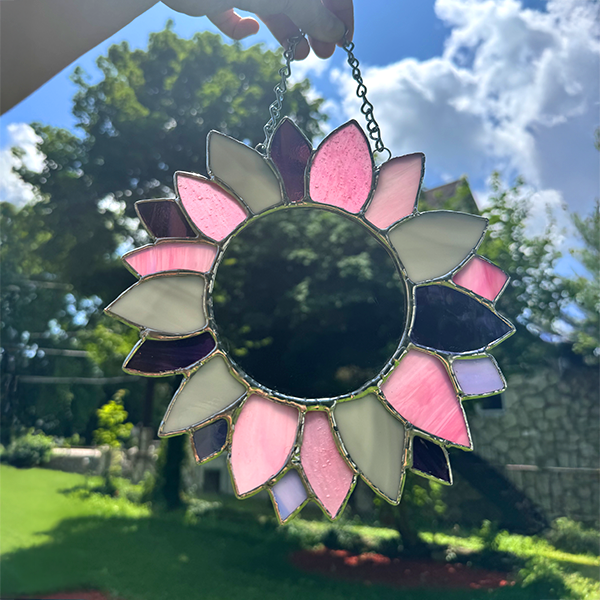Pink Flower Suncatcher