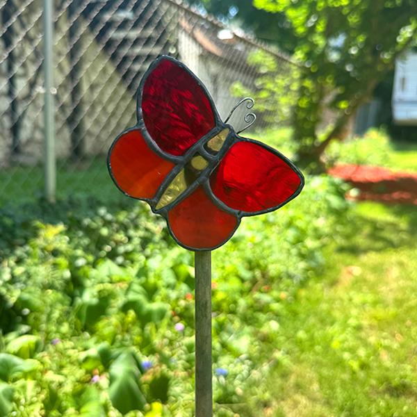 Red Garden Stake